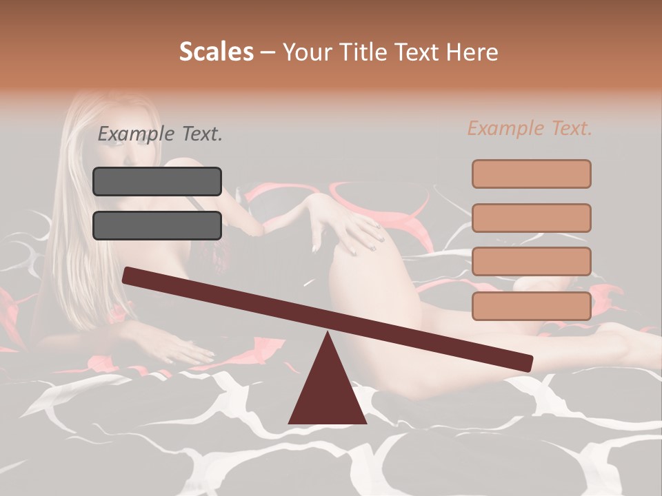 Black Posing Gorgeous PowerPoint Template