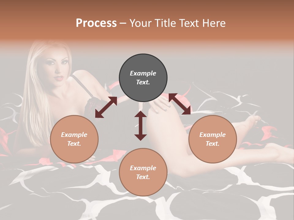 Black Posing Gorgeous PowerPoint Template