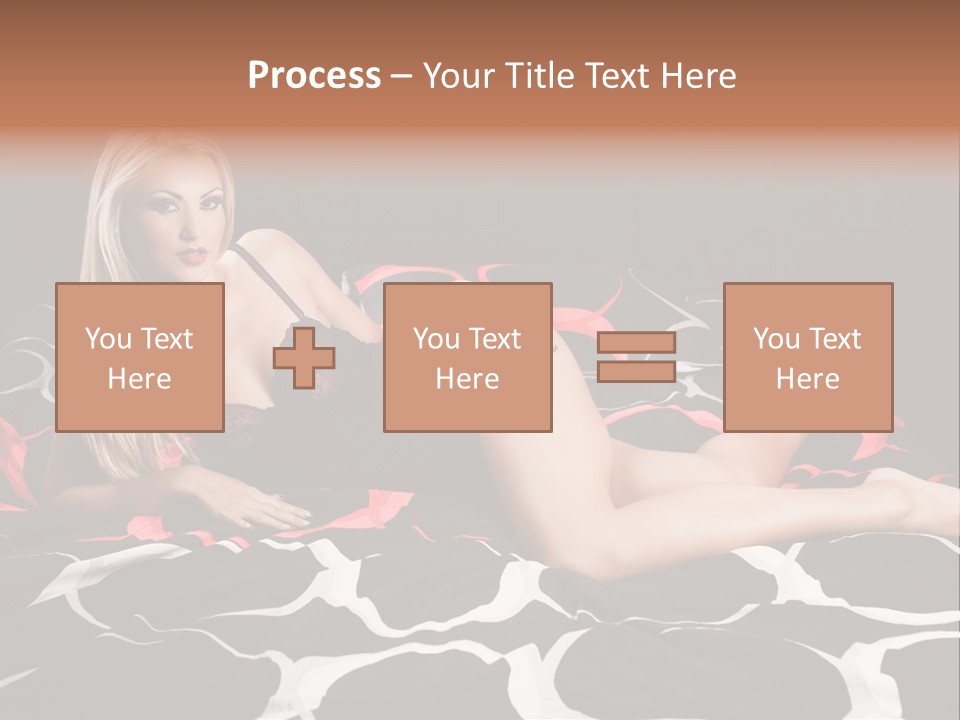 Black Posing Gorgeous PowerPoint Template