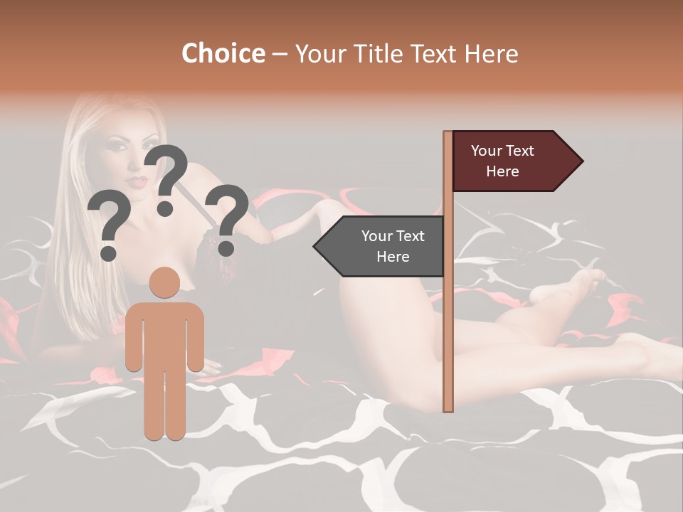 Black Posing Gorgeous PowerPoint Template