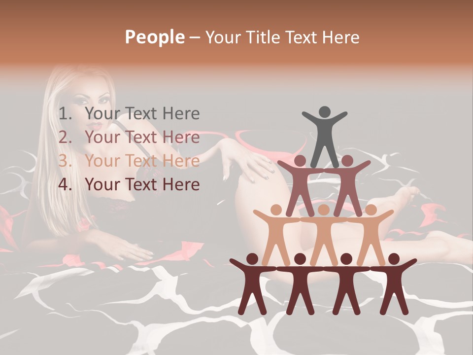 Black Posing Gorgeous PowerPoint Template