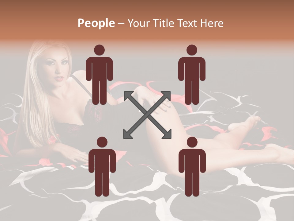 Black Posing Gorgeous PowerPoint Template