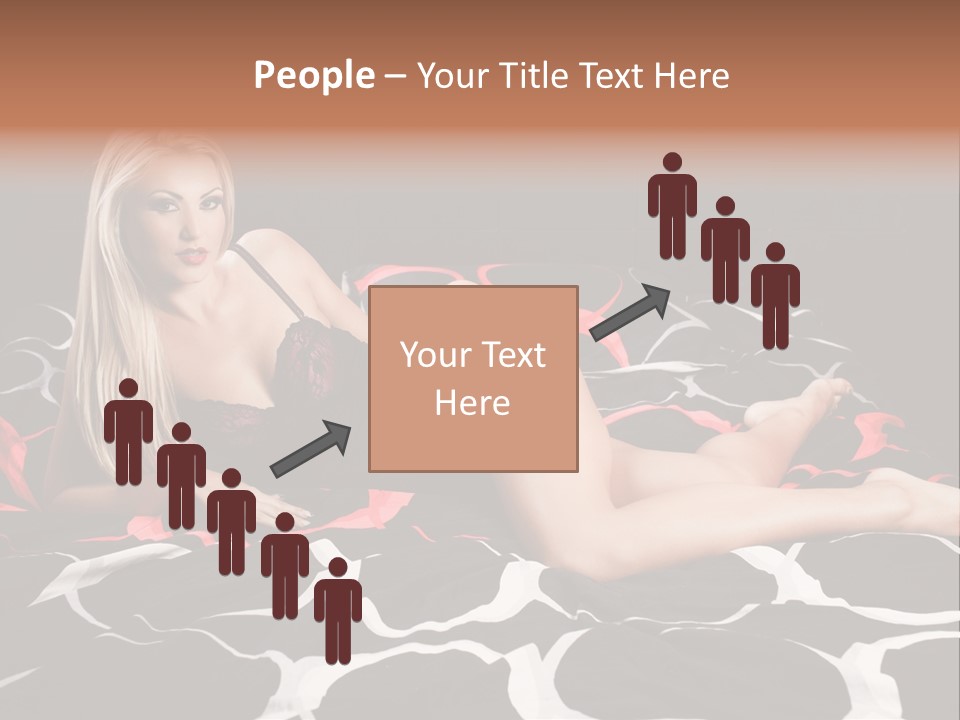 Black Posing Gorgeous PowerPoint Template