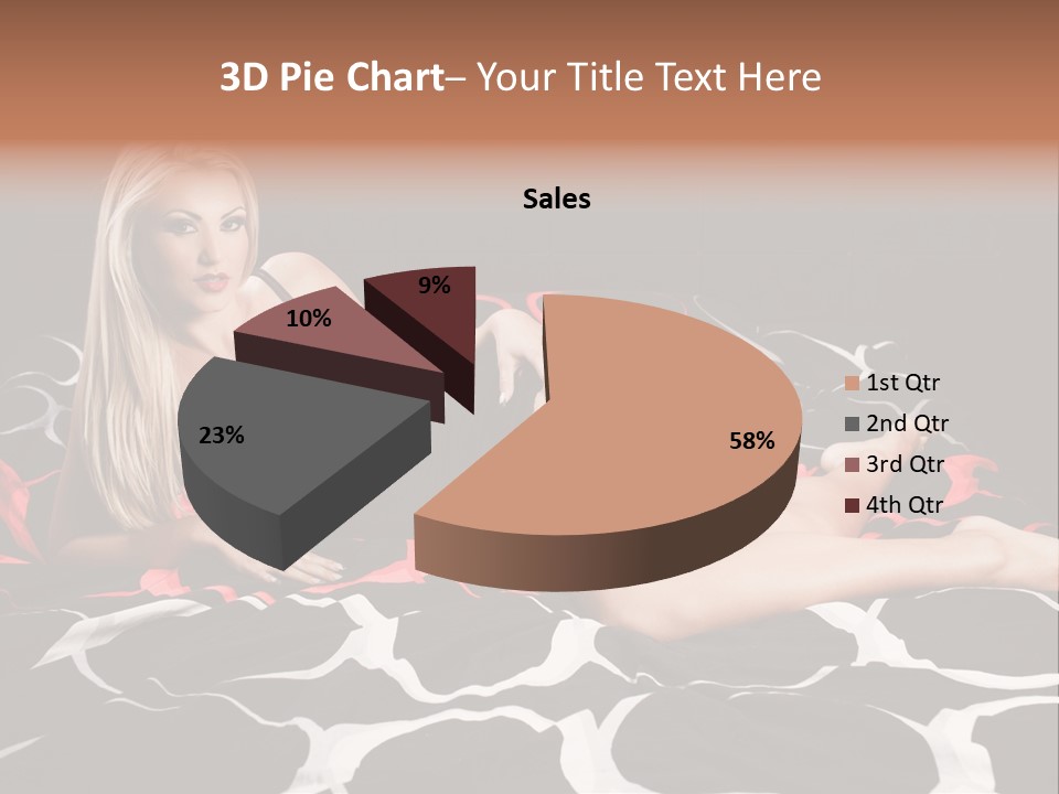 Black Posing Gorgeous PowerPoint Template