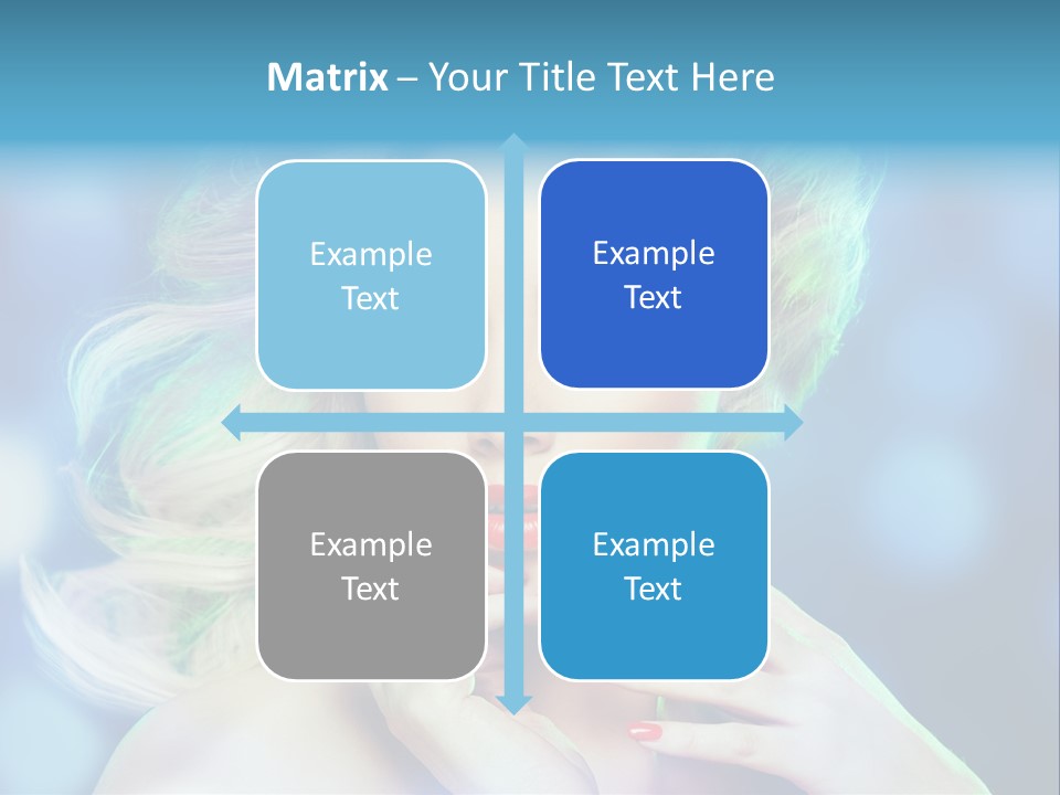 Skincare Face Girl PowerPoint Template