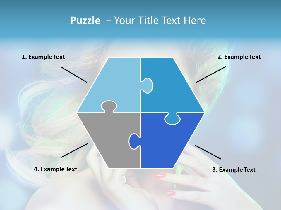 Skincare Face Girl PowerPoint Template