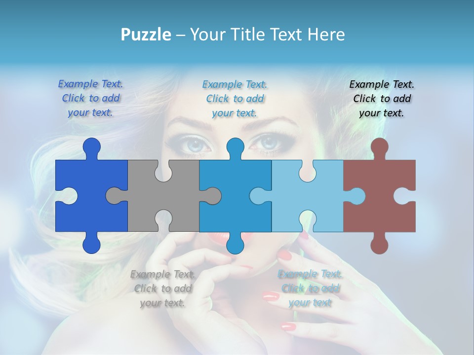 Skincare Face Girl PowerPoint Template