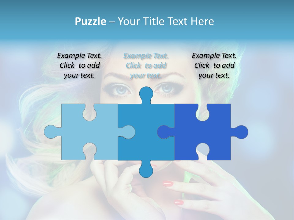 Skincare Face Girl PowerPoint Template