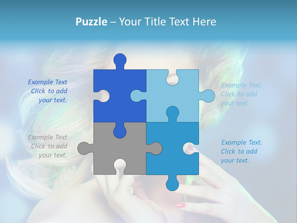 Skincare Face Girl PowerPoint Template