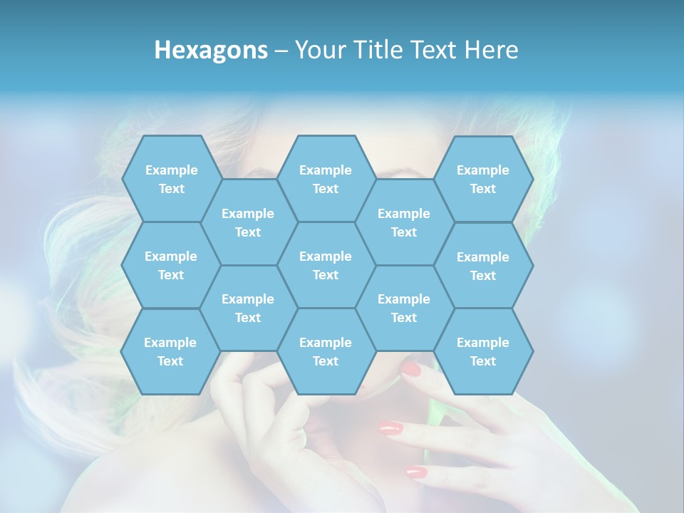 Skincare Face Girl PowerPoint Template