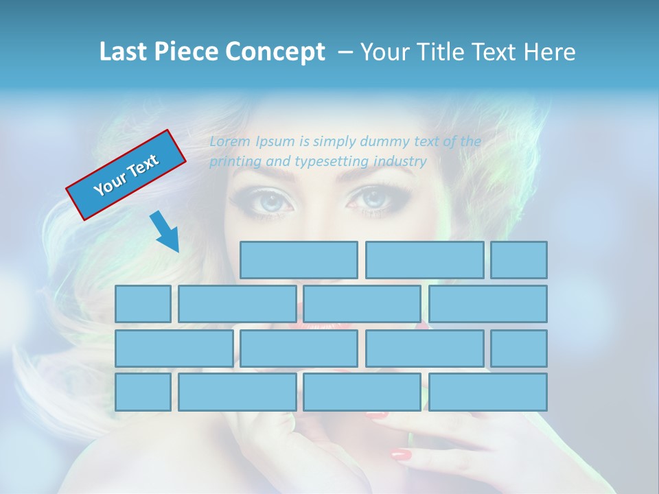 Skincare Face Girl PowerPoint Template