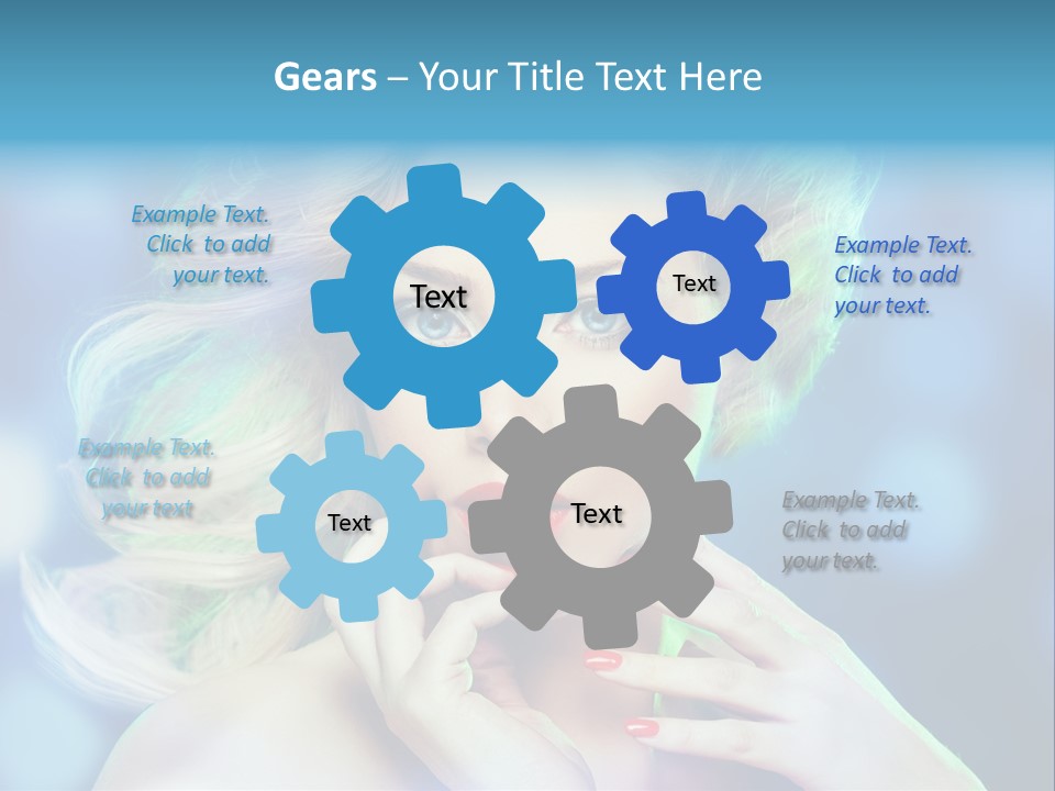 Skincare Face Girl PowerPoint Template