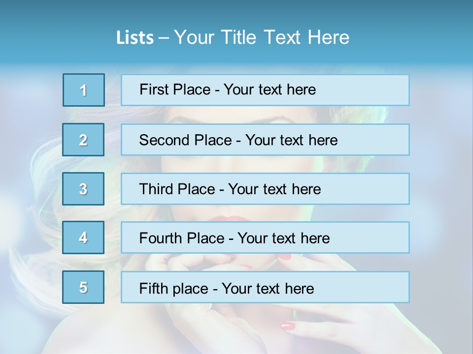 Skincare Face Girl PowerPoint Template