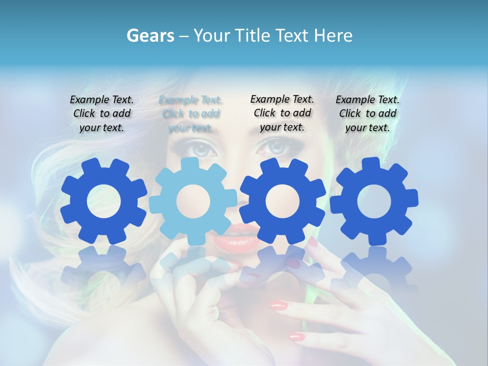 Skincare Face Girl PowerPoint Template