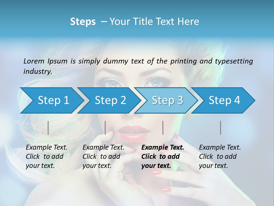 Skincare Face Girl PowerPoint Template
