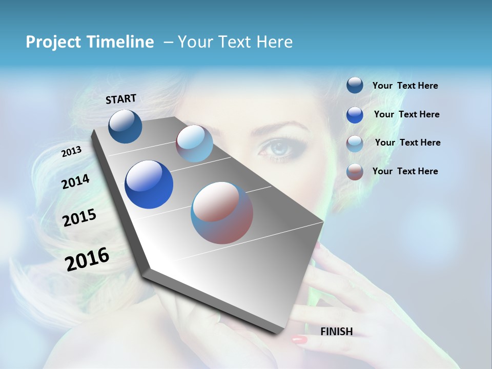 Skincare Face Girl PowerPoint Template