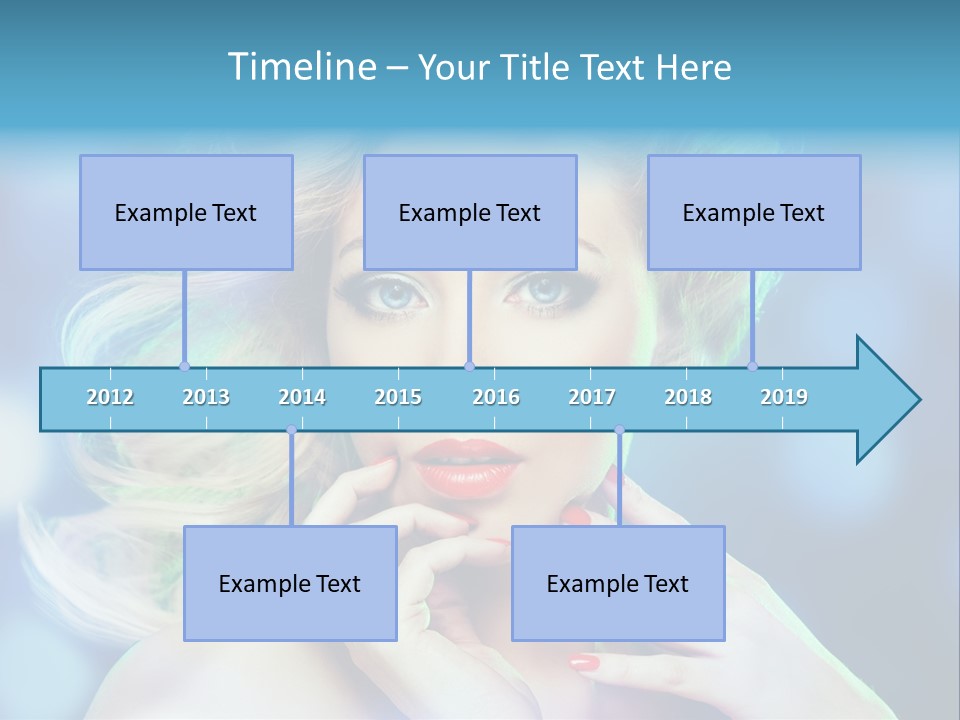 Skincare Face Girl PowerPoint Template