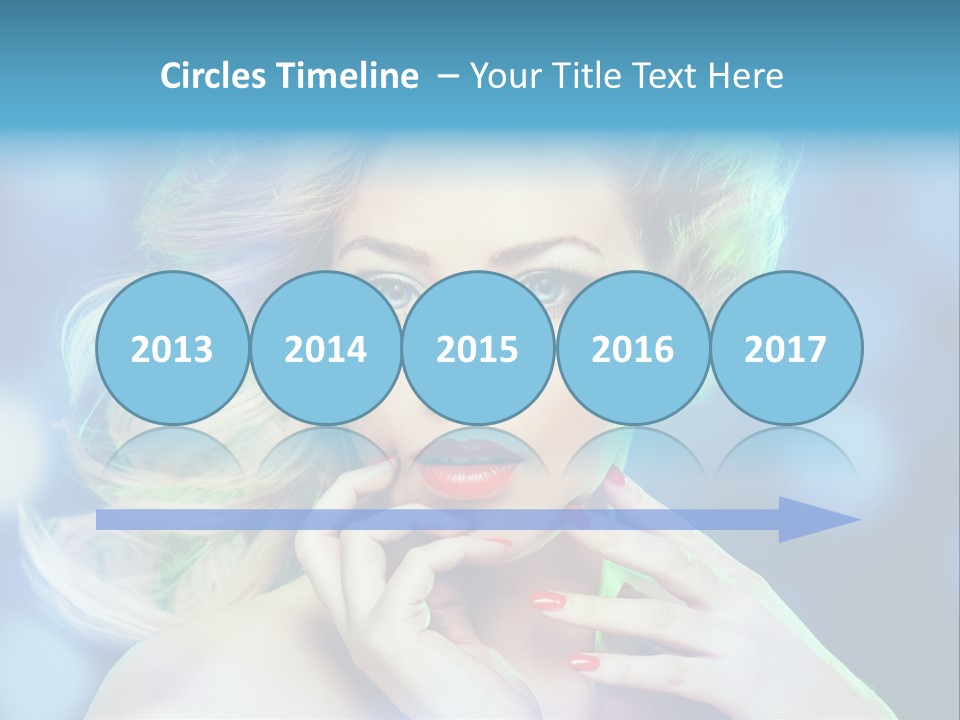 Skincare Face Girl PowerPoint Template