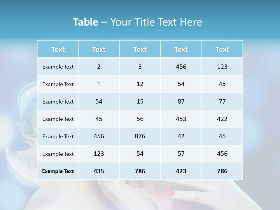 Skincare Face Girl PowerPoint Template