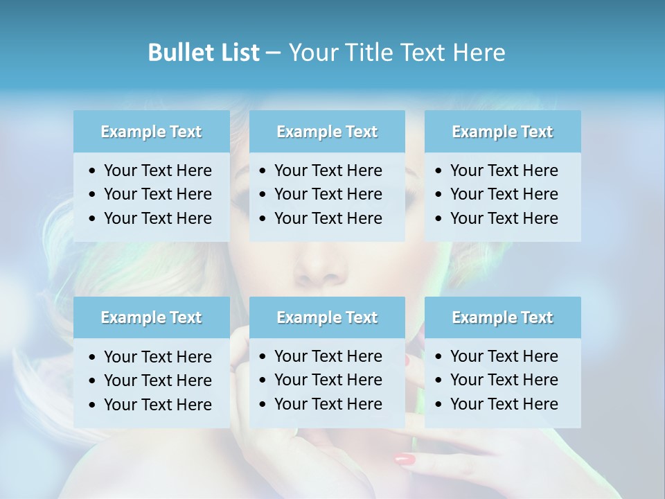 Skincare Face Girl PowerPoint Template