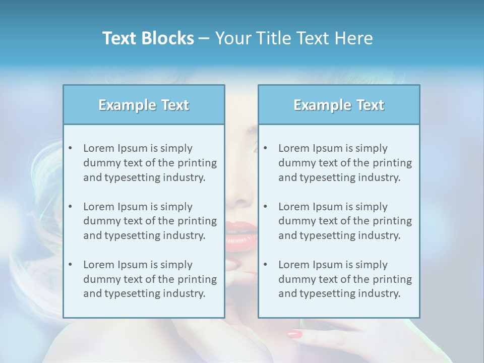 Skincare Face Girl PowerPoint Template