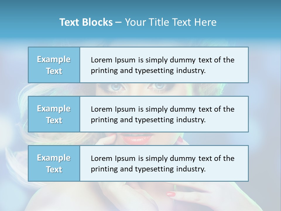 Skincare Face Girl PowerPoint Template