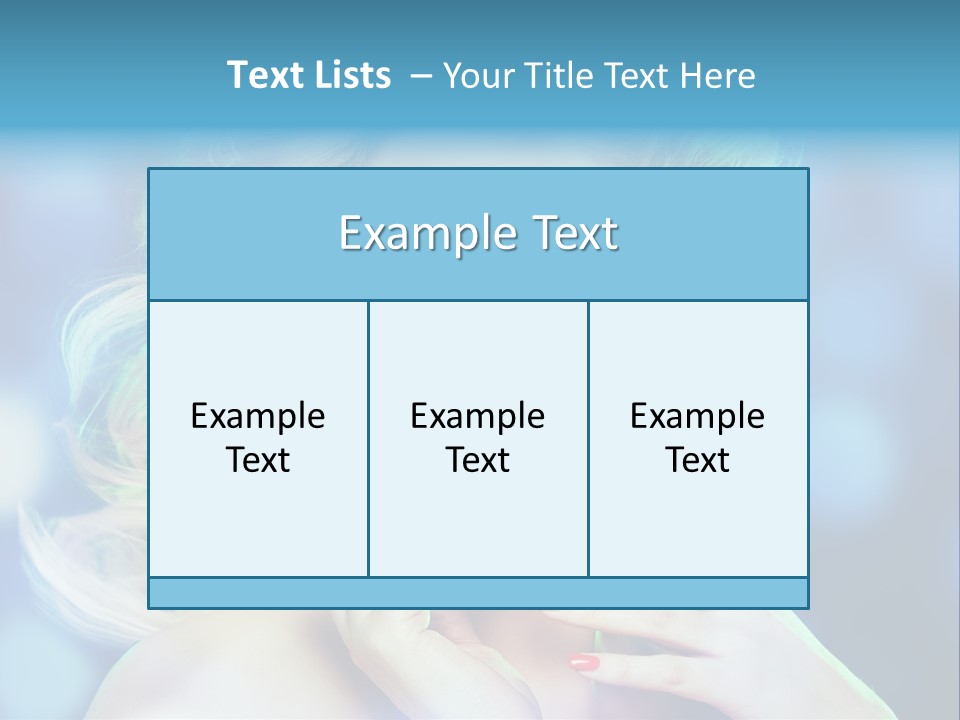 Skincare Face Girl PowerPoint Template
