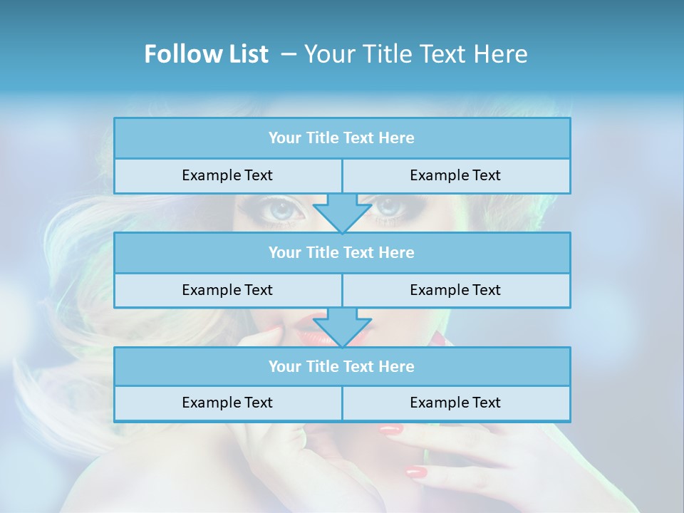 Skincare Face Girl PowerPoint Template