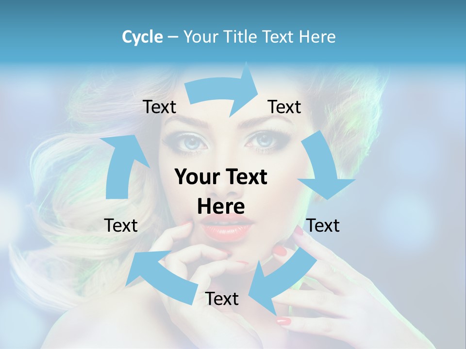 Skincare Face Girl PowerPoint Template