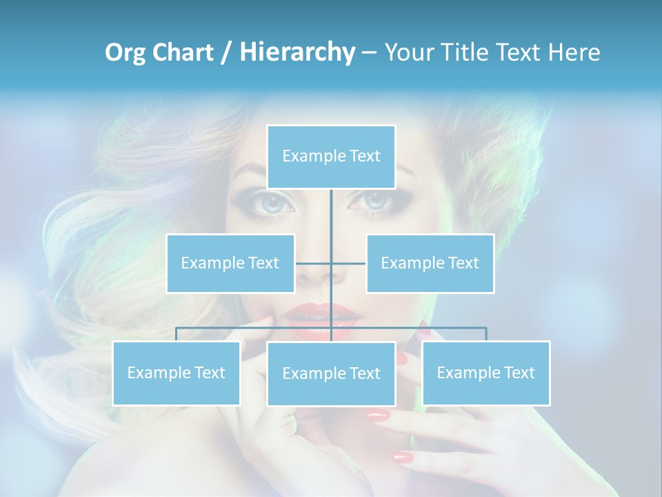 Skincare Face Girl PowerPoint Template