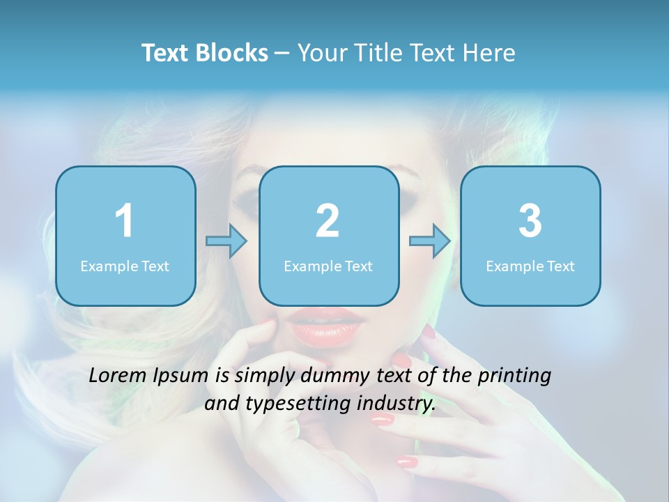 Skincare Face Girl PowerPoint Template