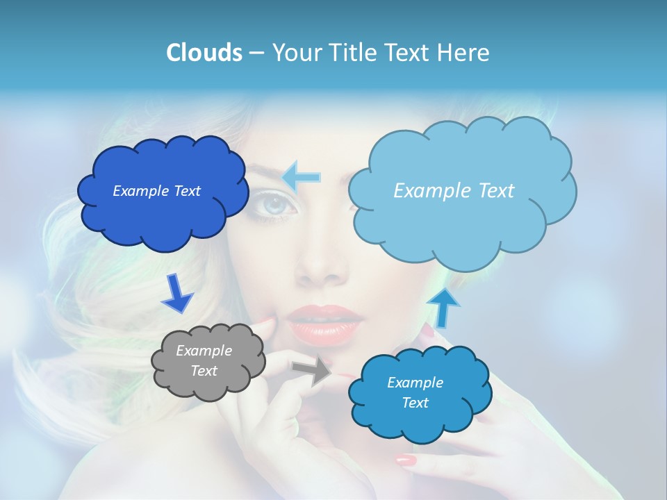 Skincare Face Girl PowerPoint Template