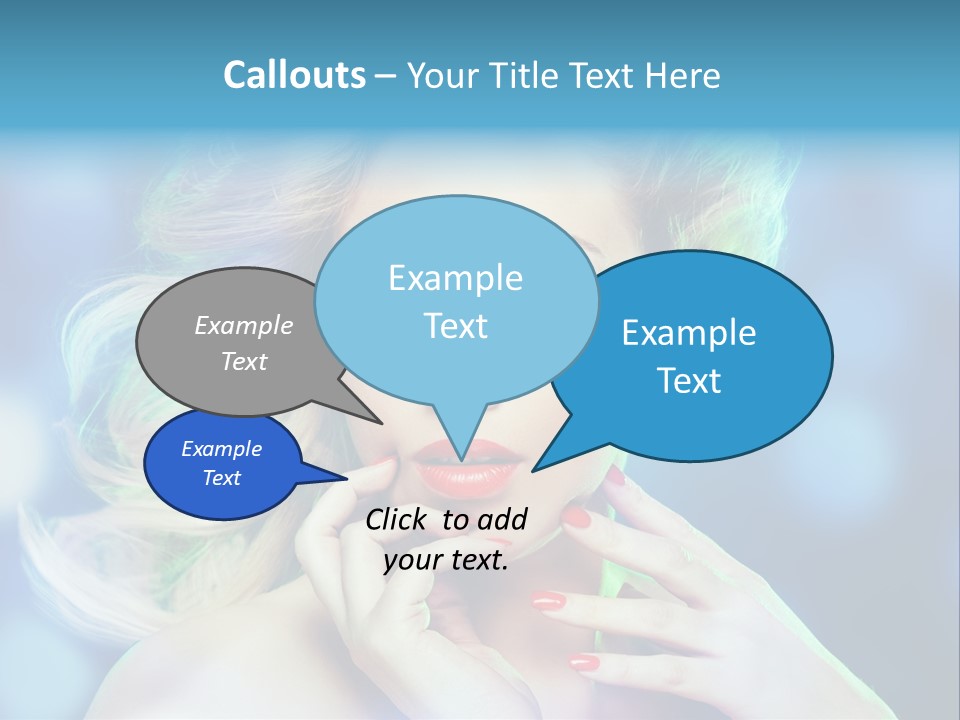 Skincare Face Girl PowerPoint Template