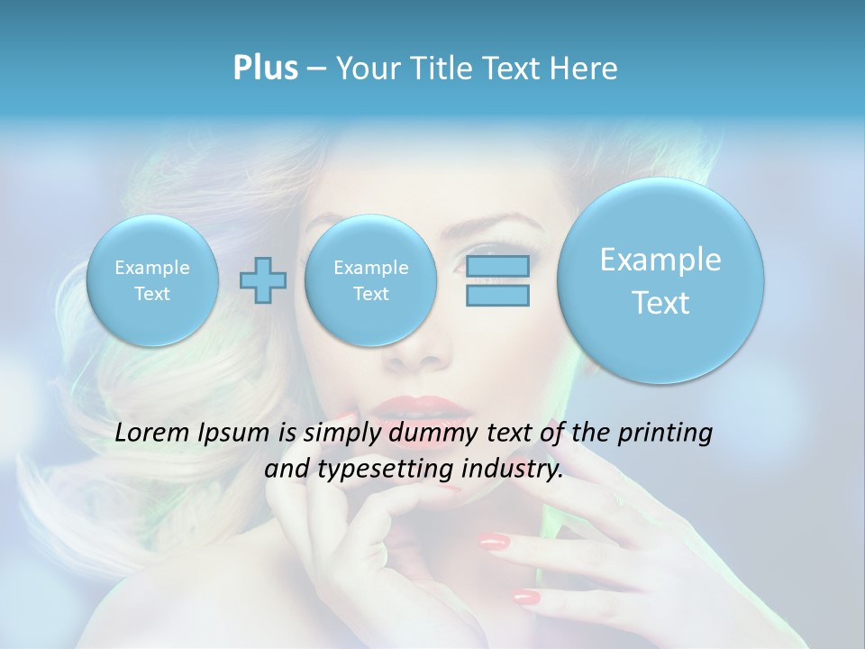 Skincare Face Girl PowerPoint Template