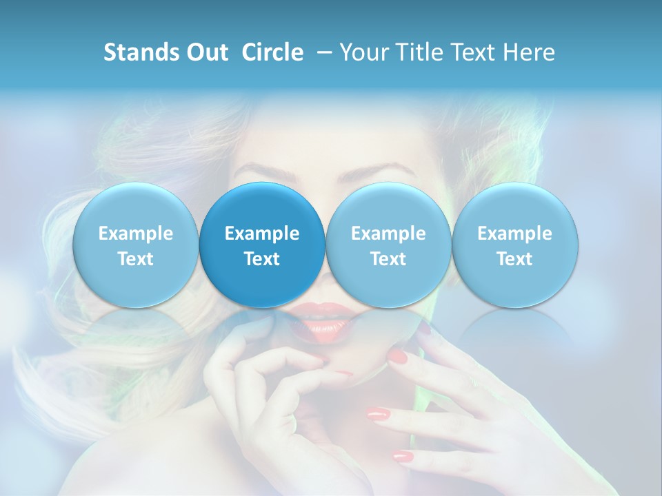 Skincare Face Girl PowerPoint Template