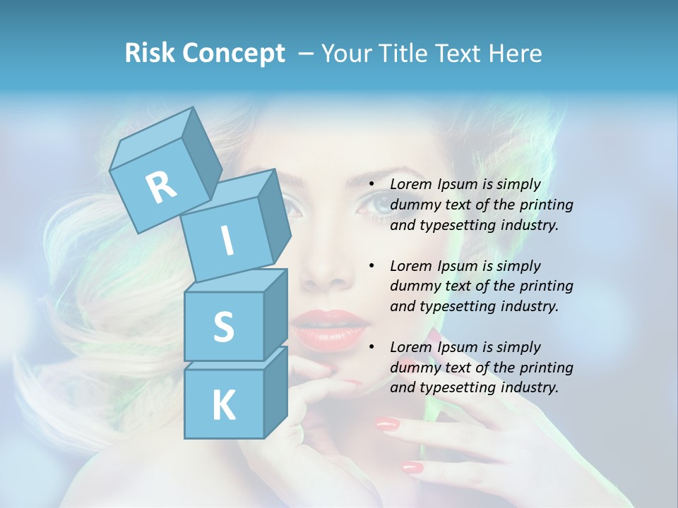 Skincare Face Girl PowerPoint Template