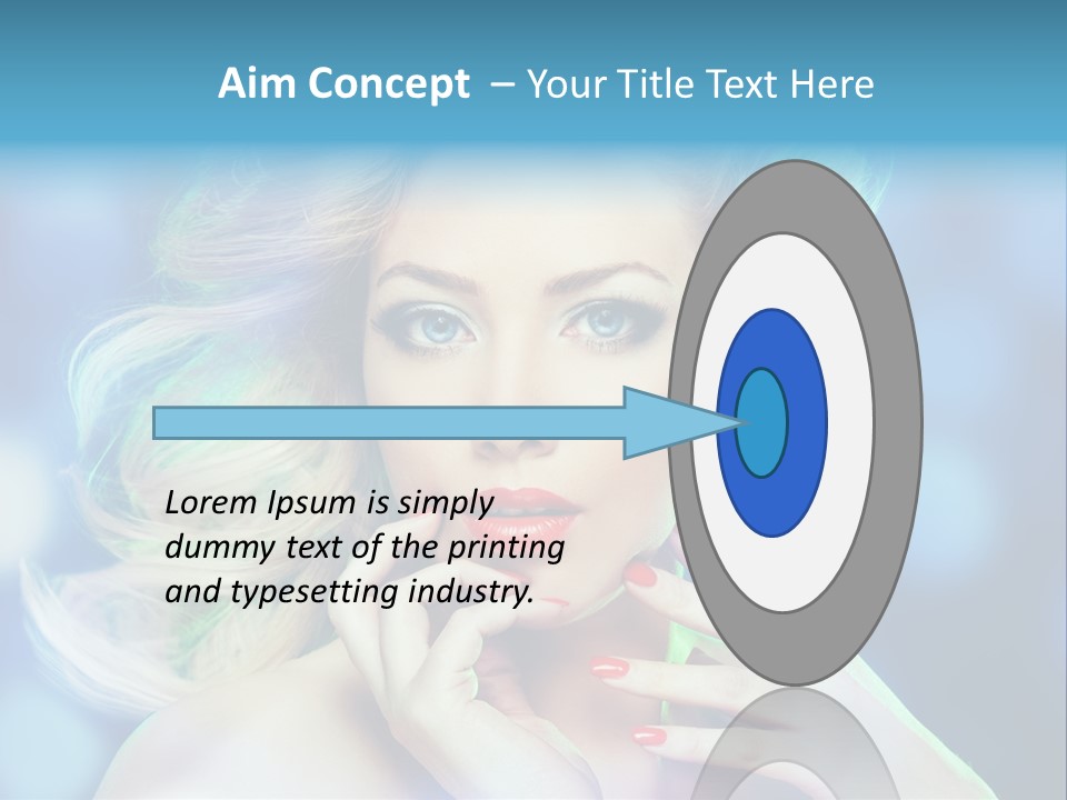 Skincare Face Girl PowerPoint Template