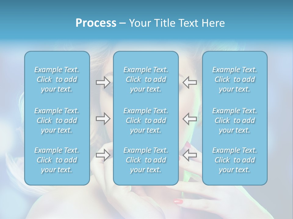 Skincare Face Girl PowerPoint Template