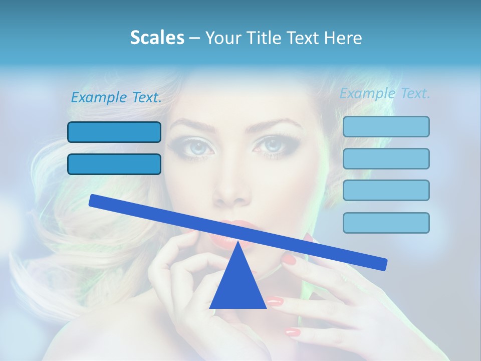 Skincare Face Girl PowerPoint Template