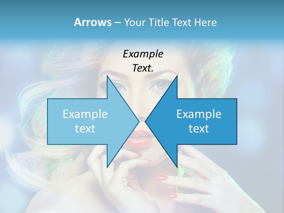 Skincare Face Girl PowerPoint Template