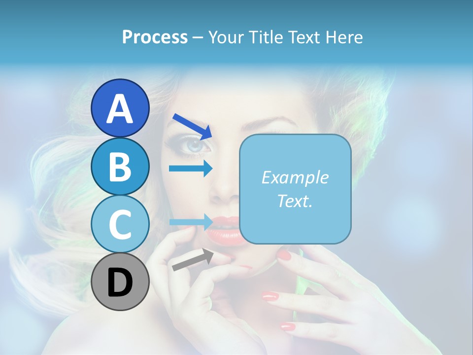 Skincare Face Girl PowerPoint Template