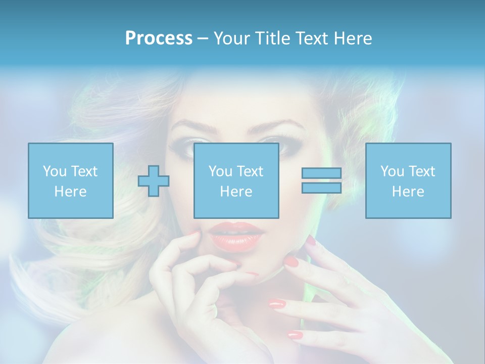 Skincare Face Girl PowerPoint Template