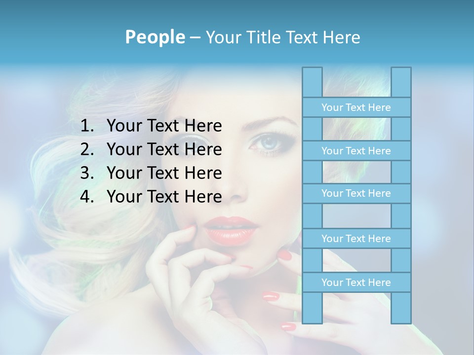 Skincare Face Girl PowerPoint Template