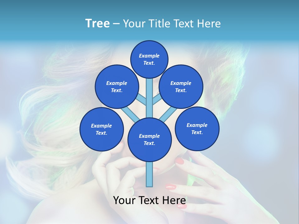 Skincare Face Girl PowerPoint Template