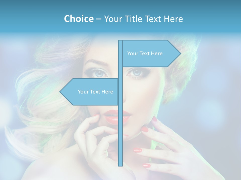 Skincare Face Girl PowerPoint Template