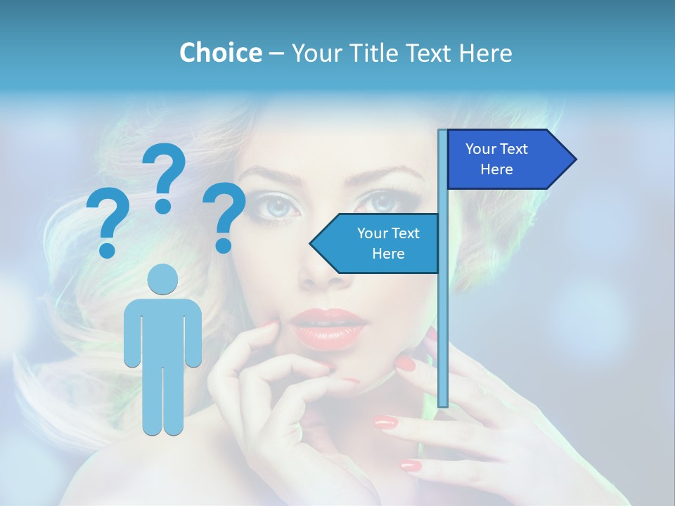 Skincare Face Girl PowerPoint Template