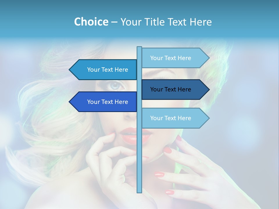 Skincare Face Girl PowerPoint Template