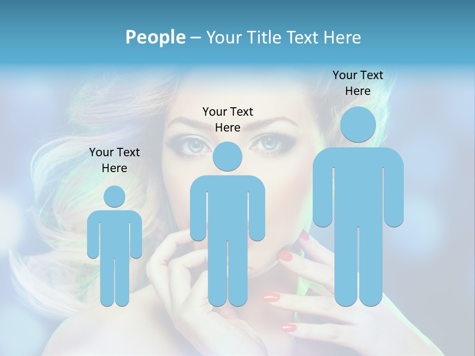 Skincare Face Girl PowerPoint Template