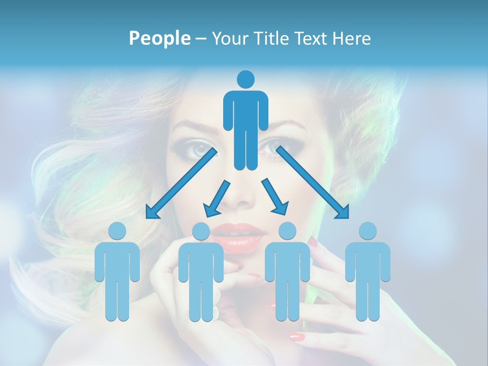 Skincare Face Girl PowerPoint Template