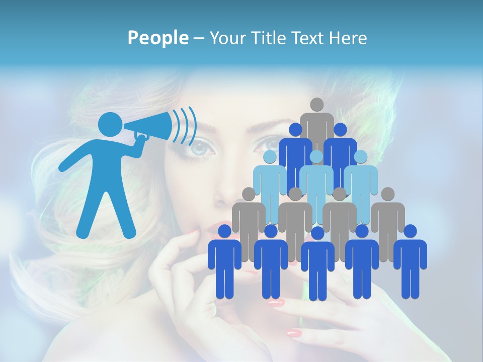 Skincare Face Girl PowerPoint Template